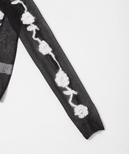 GANNI 花卉鉤針貼花