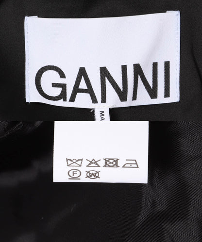 GANNI 緞面垂墜西裝外套