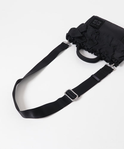 GANNI迷你荷葉邊手提包