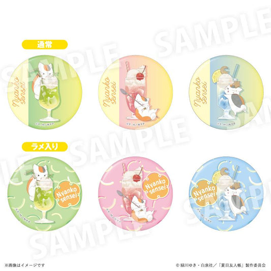 《夏目友人帳》貓咪老師彩色蘇打版收藏徽章 【全6款】（盒裝／6個入）