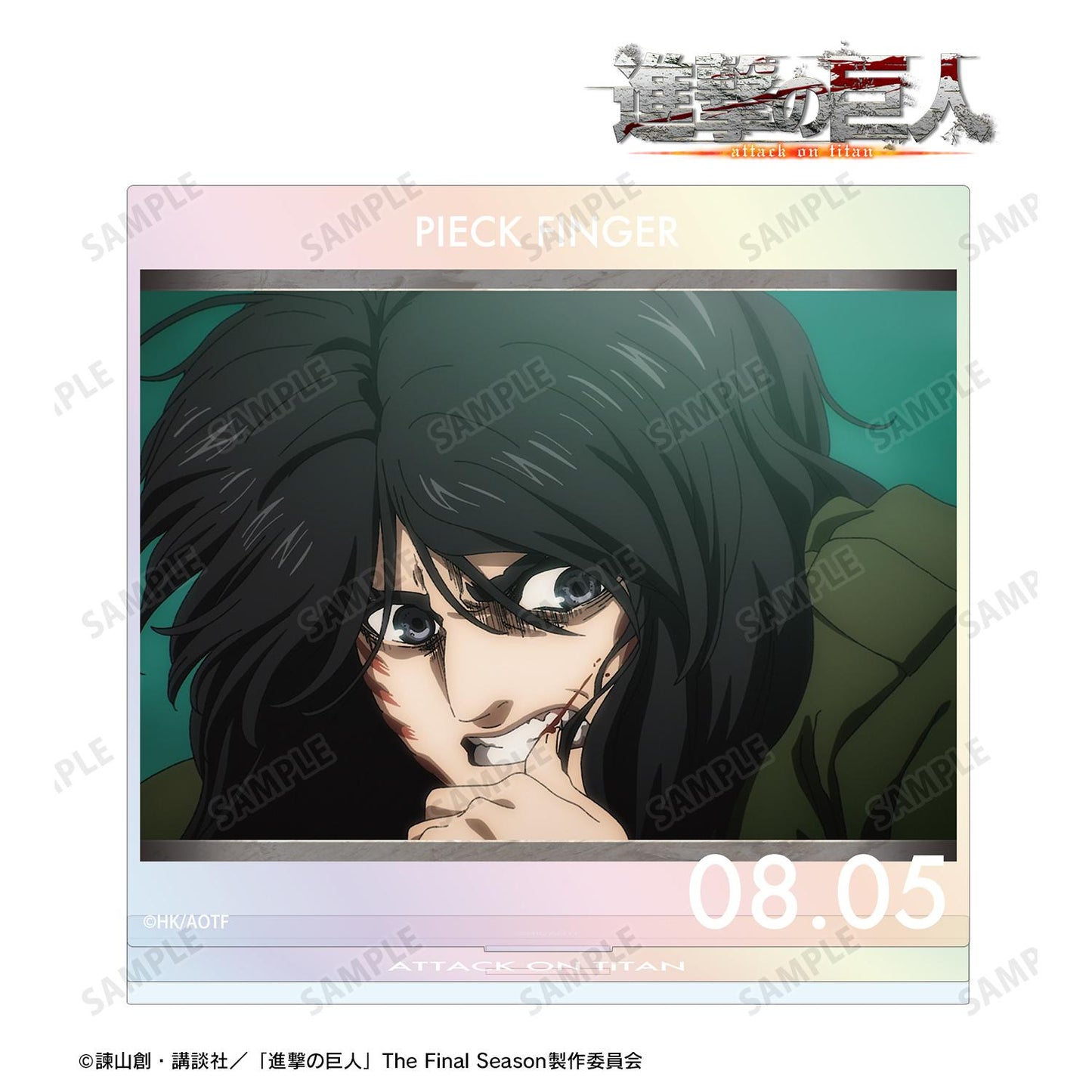 《進擊的巨人》皮克 場景寫實極光大號亞克力立牌