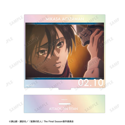 《進擊的巨人》米卡莎 場景寫極光大號亞克力立牌