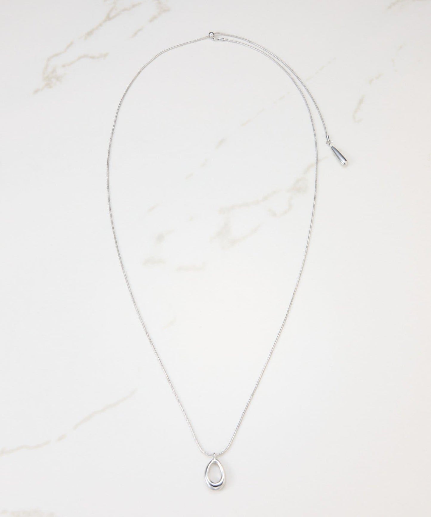 【PAPILLONNER/パピヨネ】橢圓滑動兩用項鍊