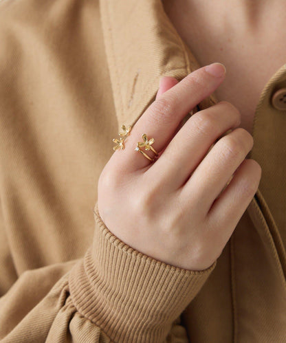 【PAPILLONNER/パピヨネ】花卉2件套戒指