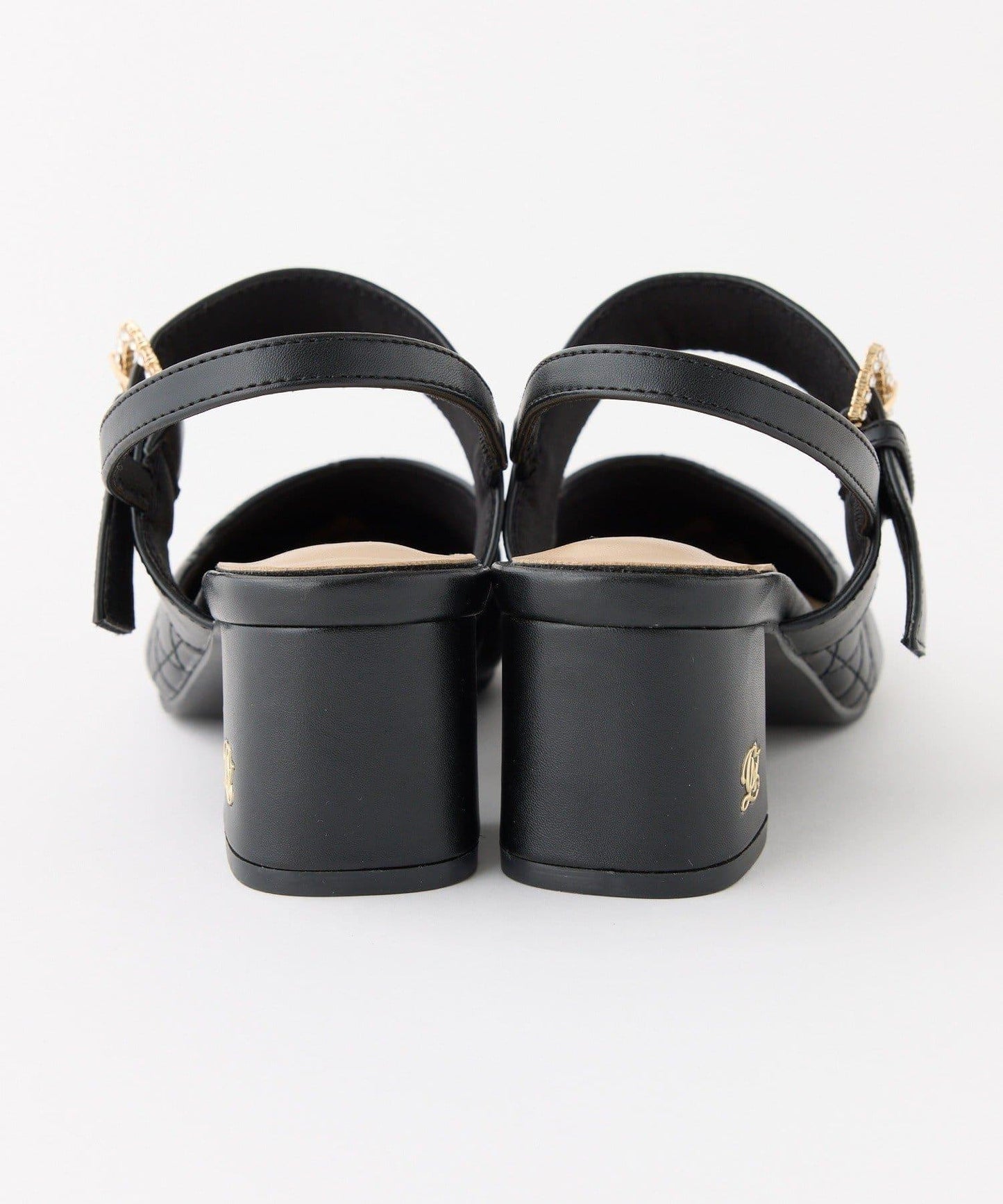 水鑽扣帶絎縫穆勒鞋