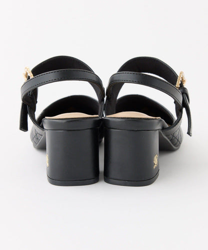 水鑽扣帶絎縫穆勒鞋