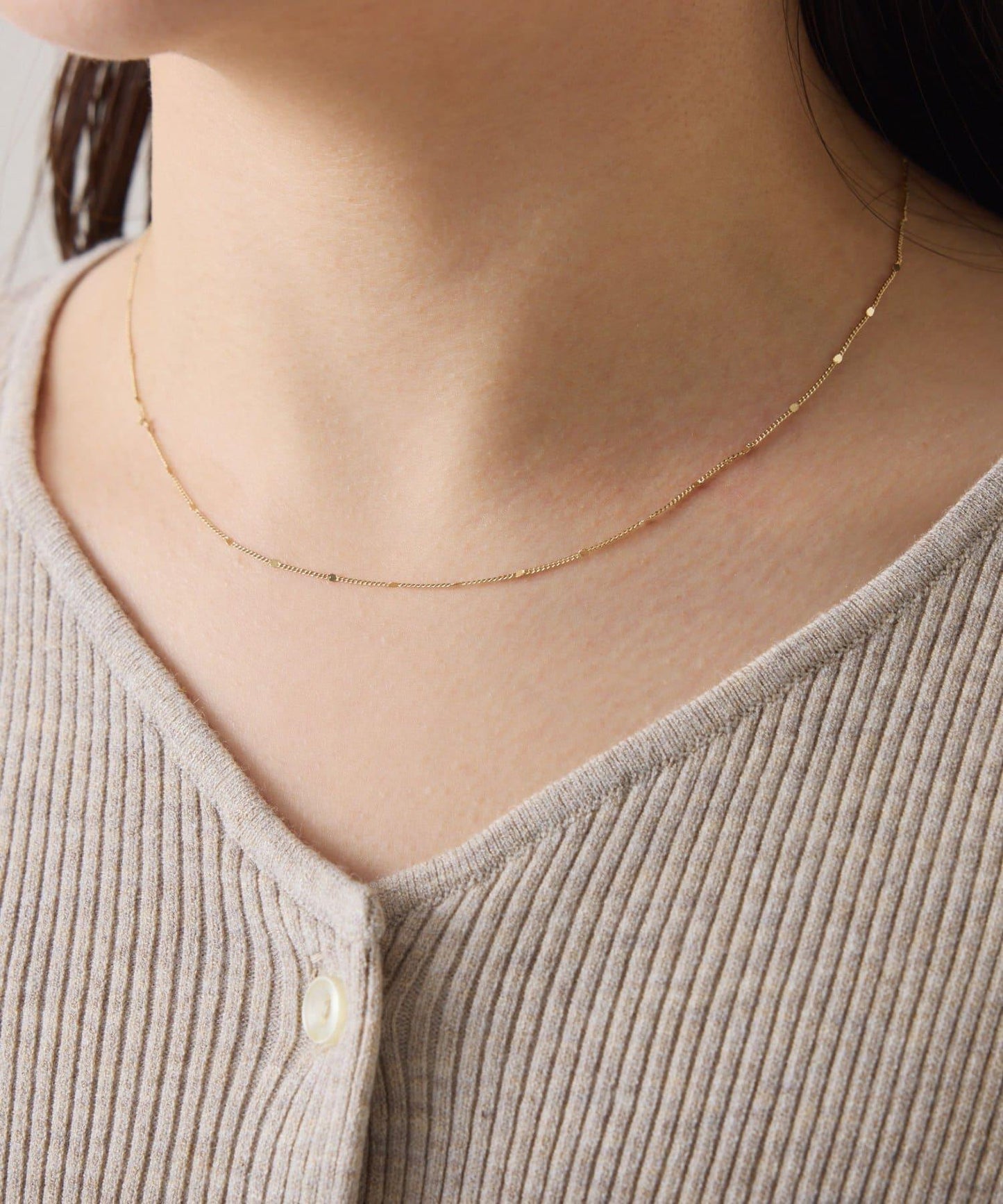 【PAPILLONNER/パピヨネ】多節點鏈條項鍊