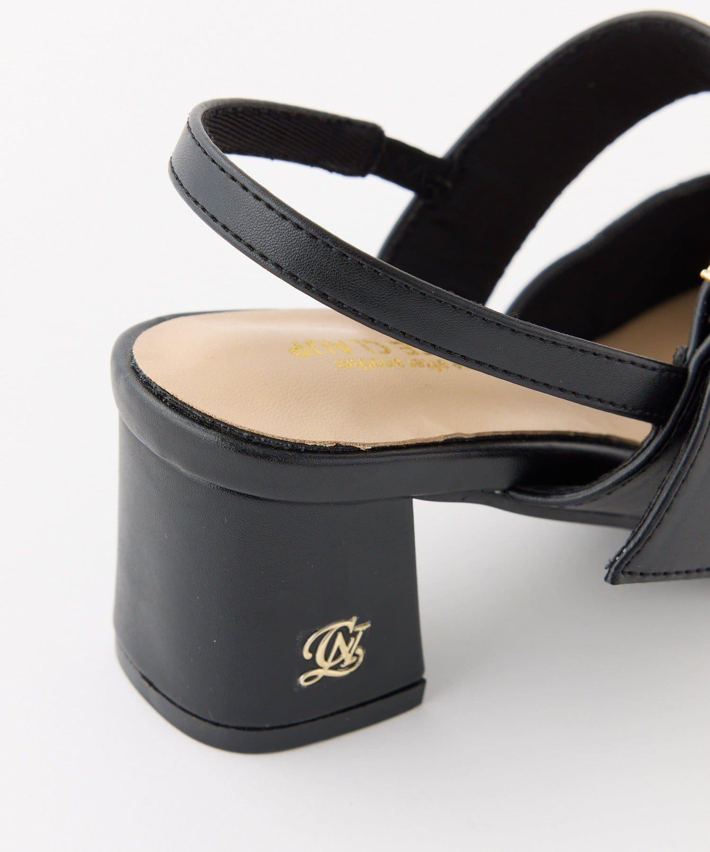 水鑽扣帶絎縫穆勒鞋