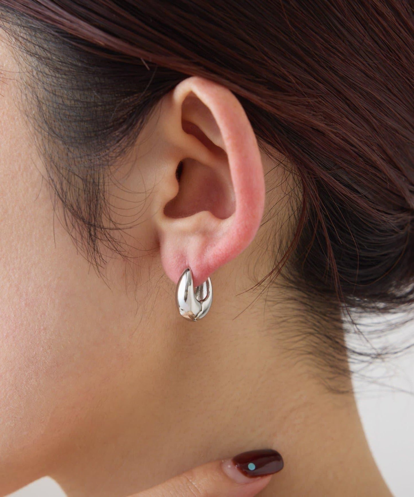 【PAPILLONNER/パピヨネ】2件套圈形耳環