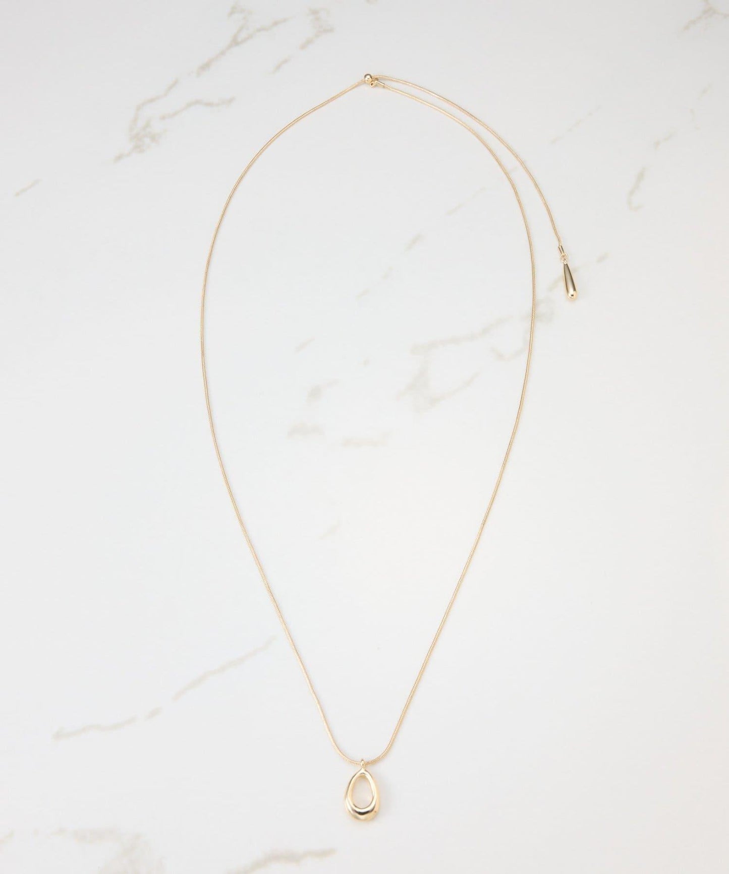 【PAPILLONNER/パピヨネ】橢圓滑動兩用項鍊