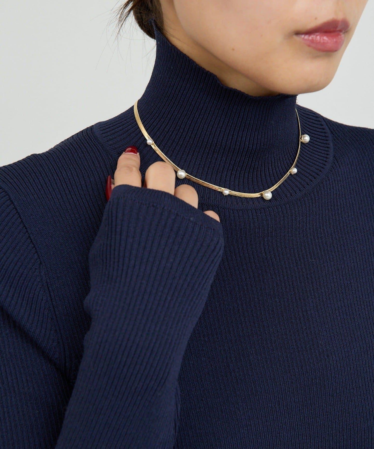 珍珠蛇骨鏈項鍊