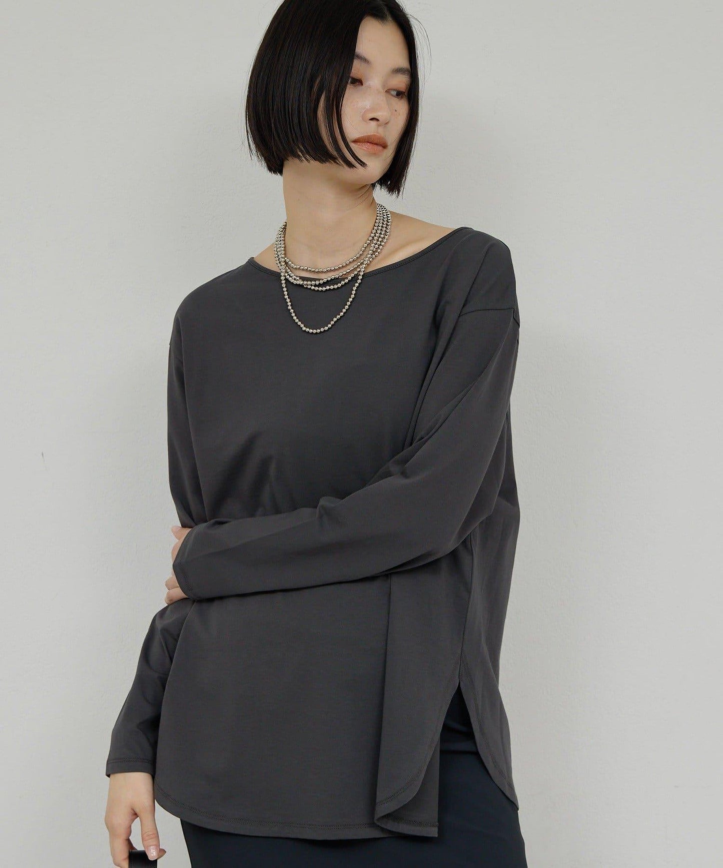 【可手洗】圓弧下襬T恤