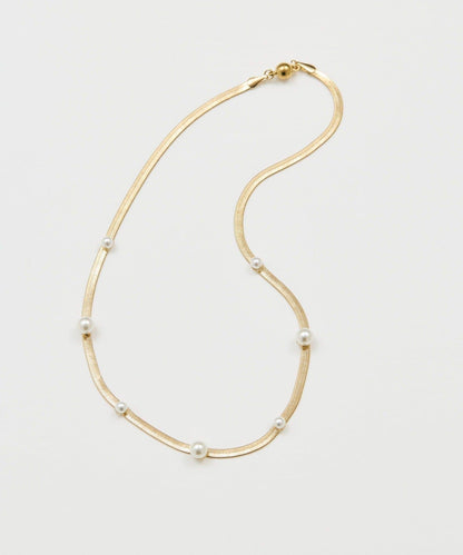 珍珠蛇骨鏈項鍊