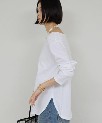 【可手洗】圓弧下襬T恤