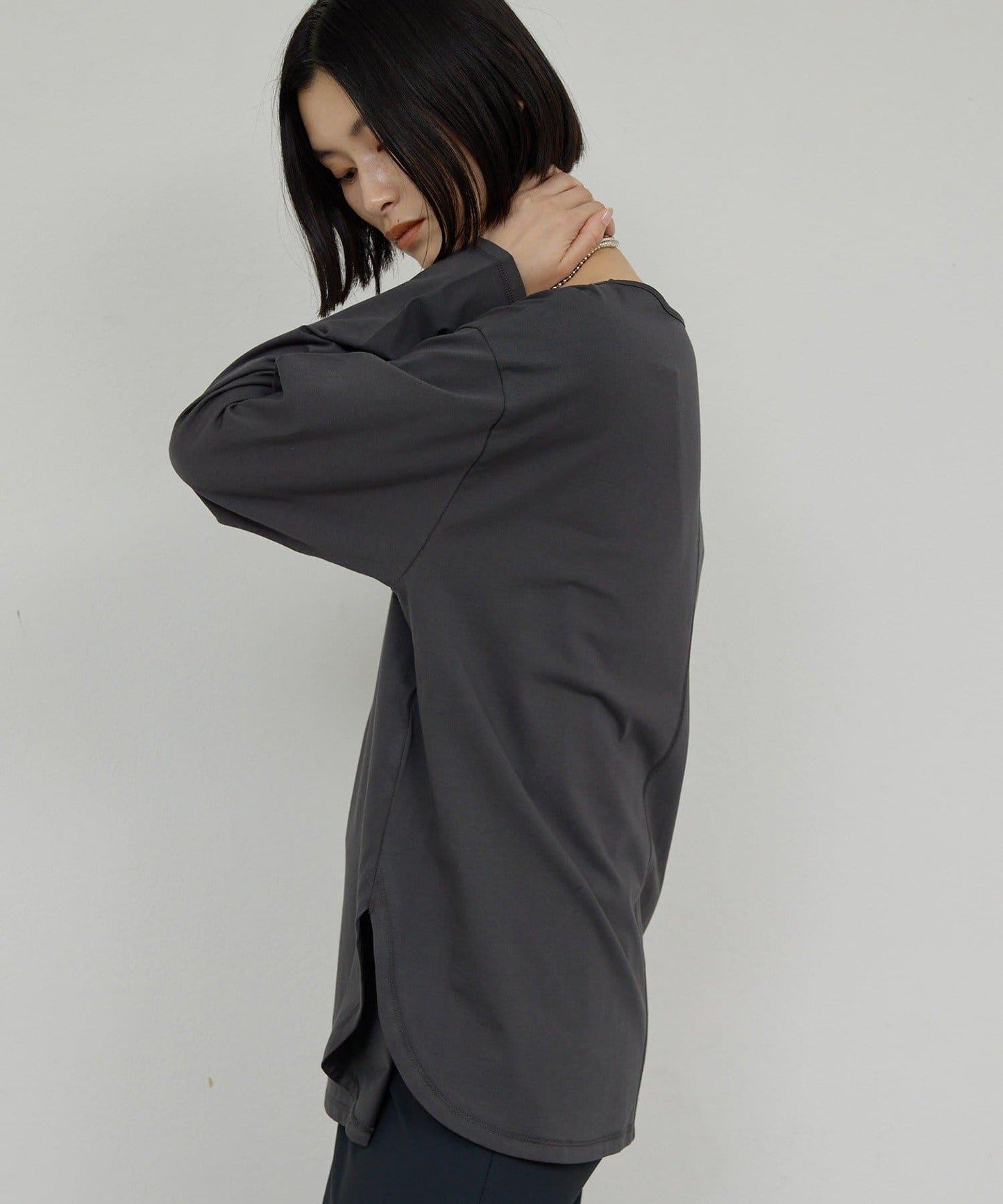 【可手洗】圓弧下襬T恤