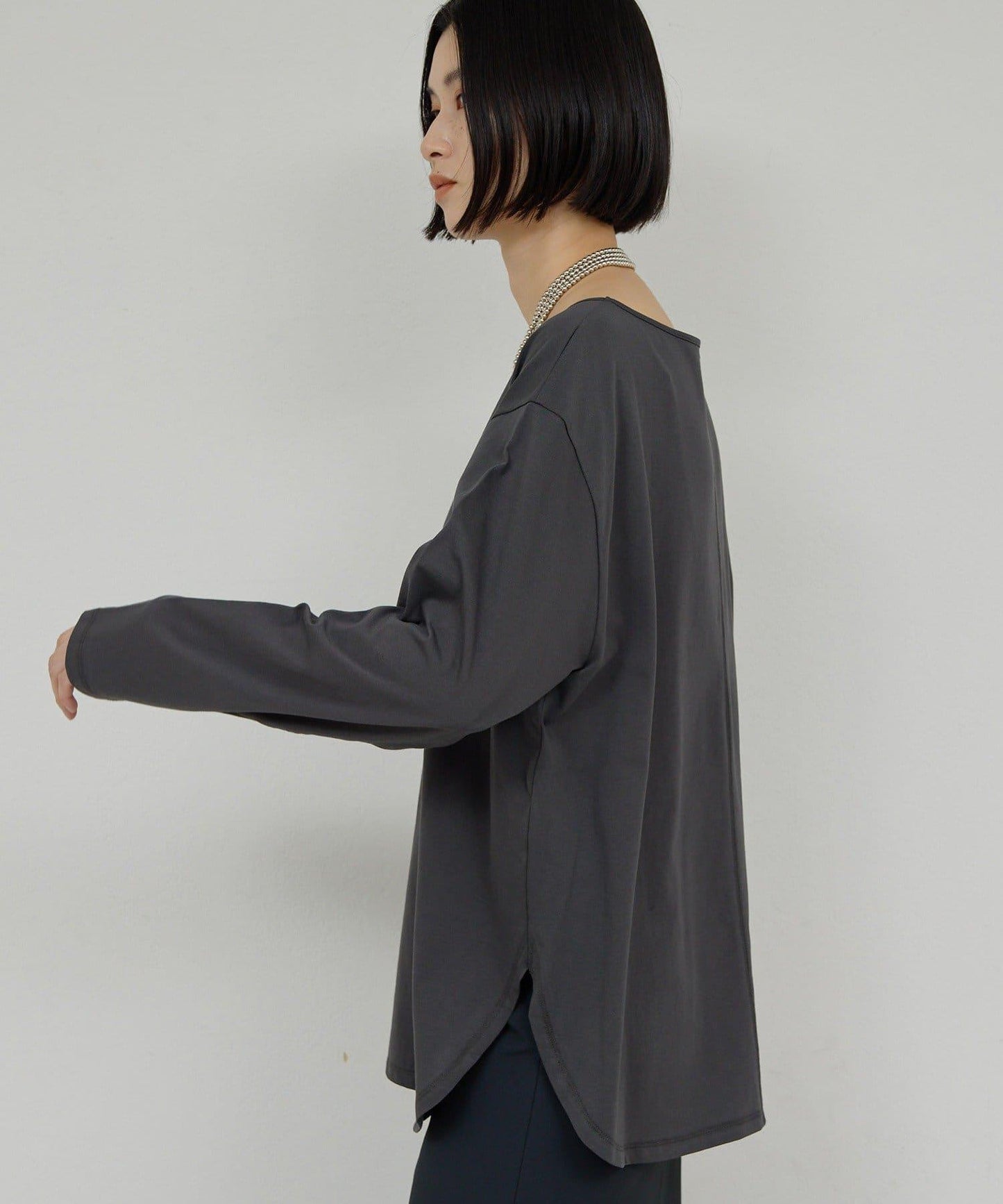 【可手洗】圓弧下襬T恤