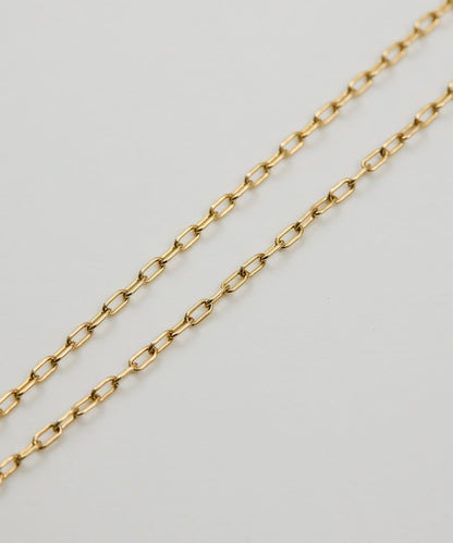 珍珠金屬質感方塊項鍊