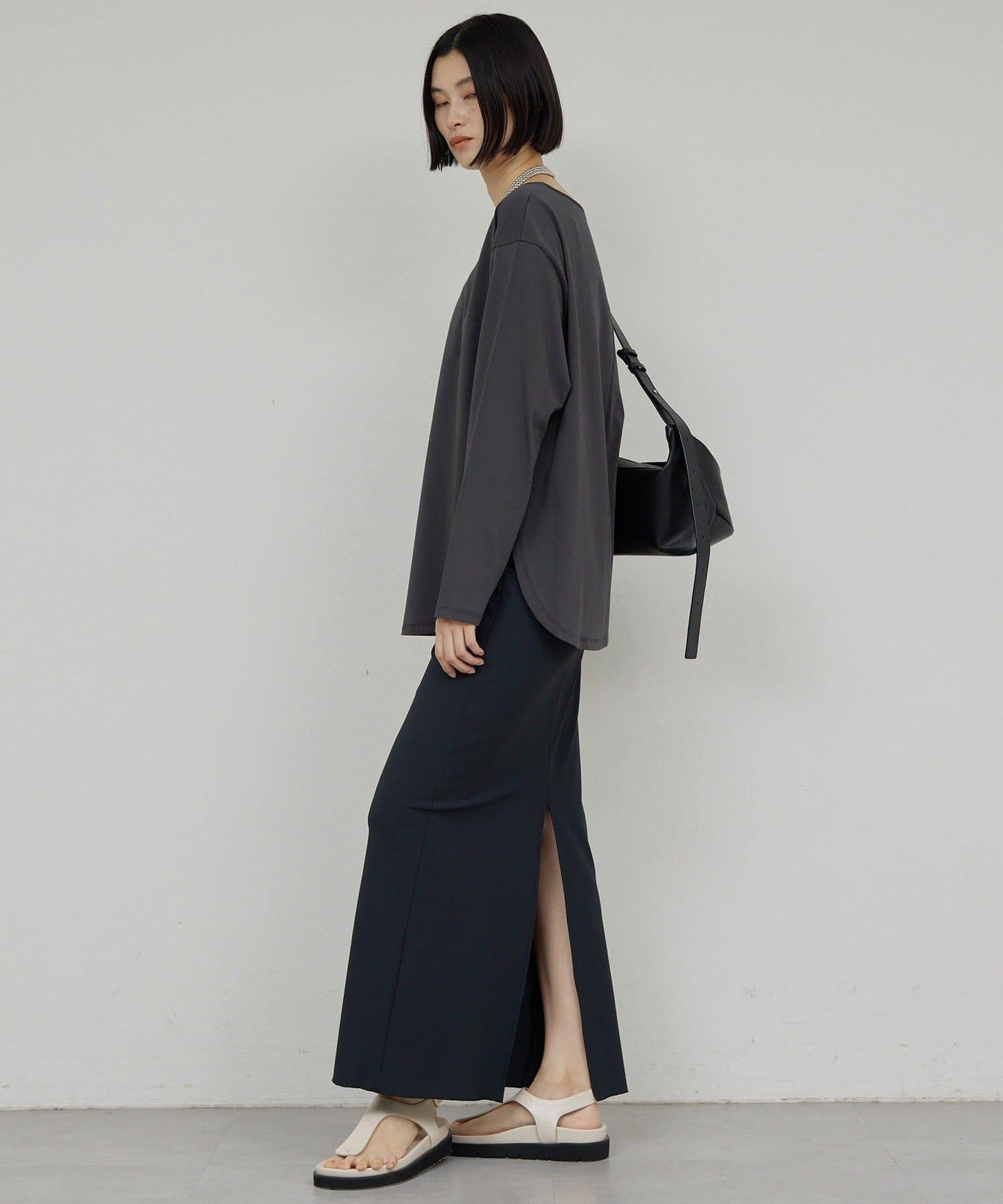 【可手洗】圓弧下襬T恤