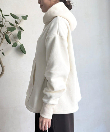 抓絨按扣套頭衫