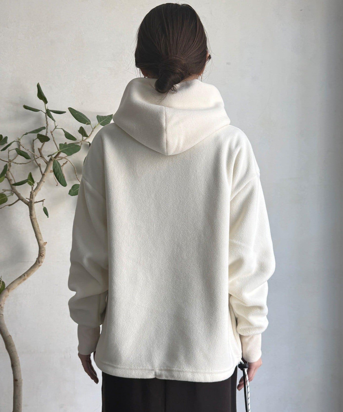 抓絨按扣套頭衫