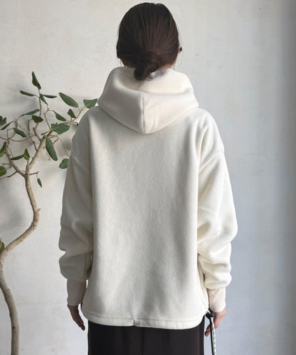 抓絨按扣套頭衫