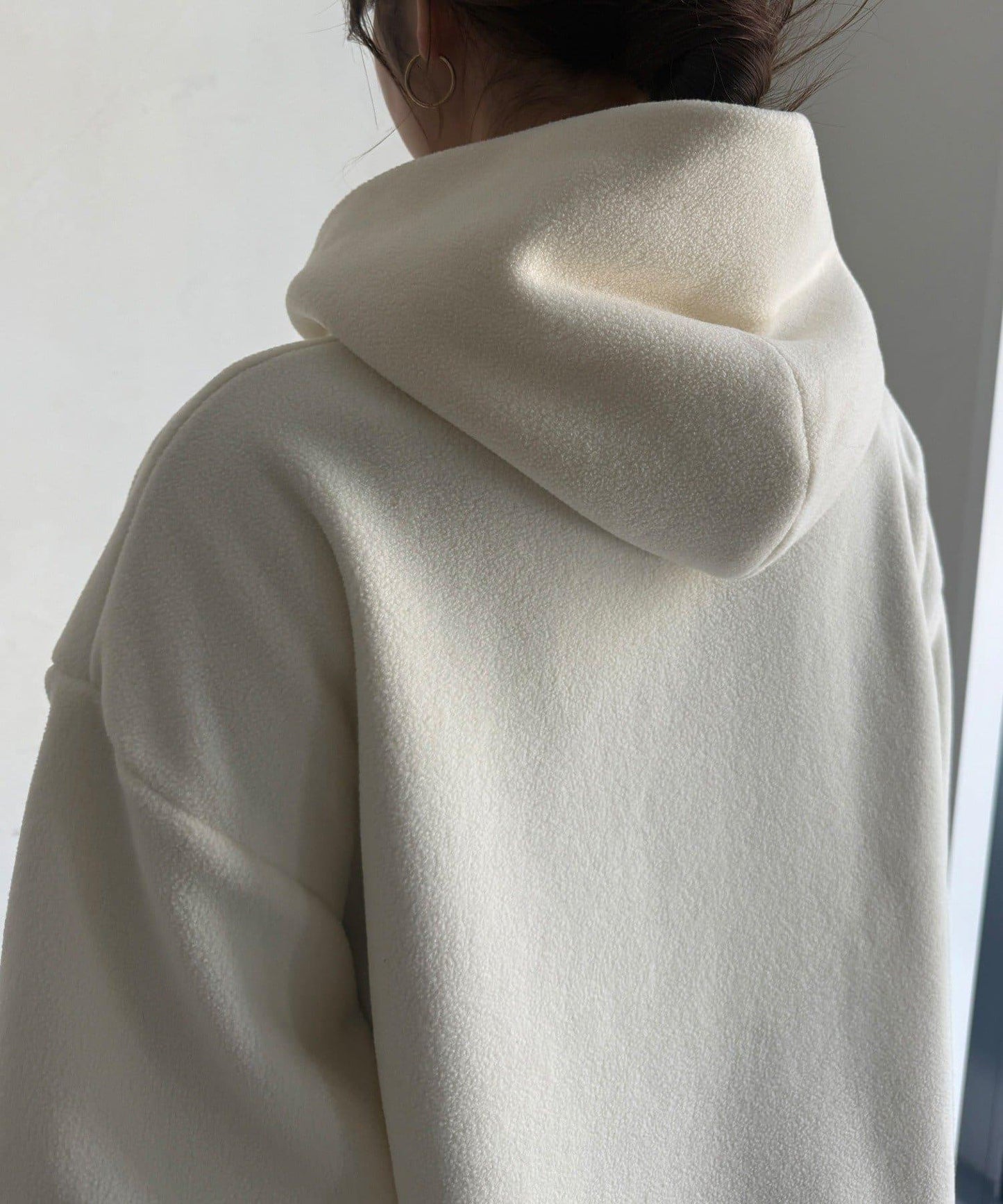 抓絨按扣套頭衫