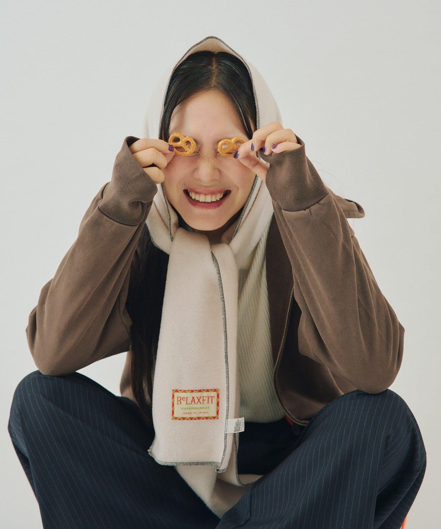 【WHIMSIC/2尺碼可選】水洗染色鉚釘衛衣拉鍊連帽衫