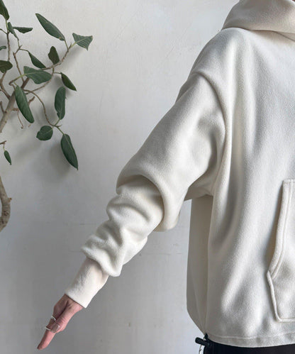 抓絨按扣套頭衫