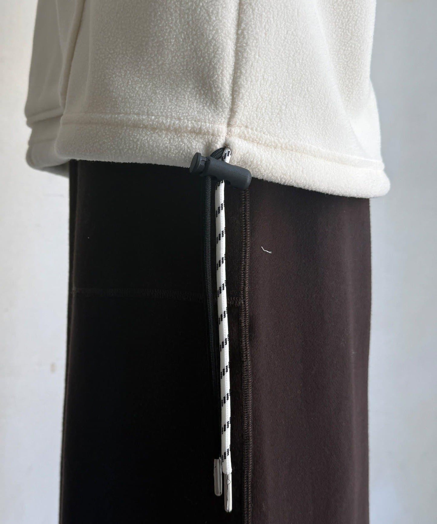 抓絨按扣套頭衫