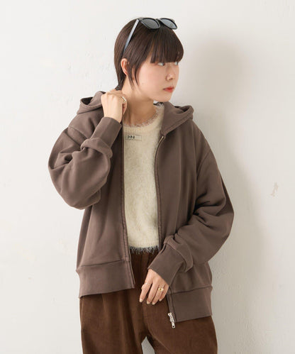 【WHIMSIC/2尺碼可選】水洗染色鉚釘衛衣拉鍊連帽衫