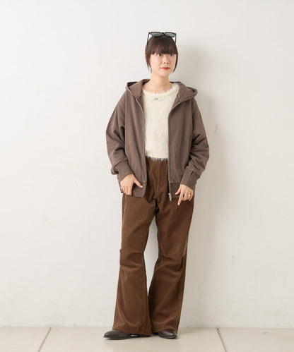 【WHIMSIC/2尺碼可選】水洗染色鉚釘衛衣拉鍊連帽衫