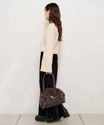 【4色可選】方領荷葉邊針織開衫