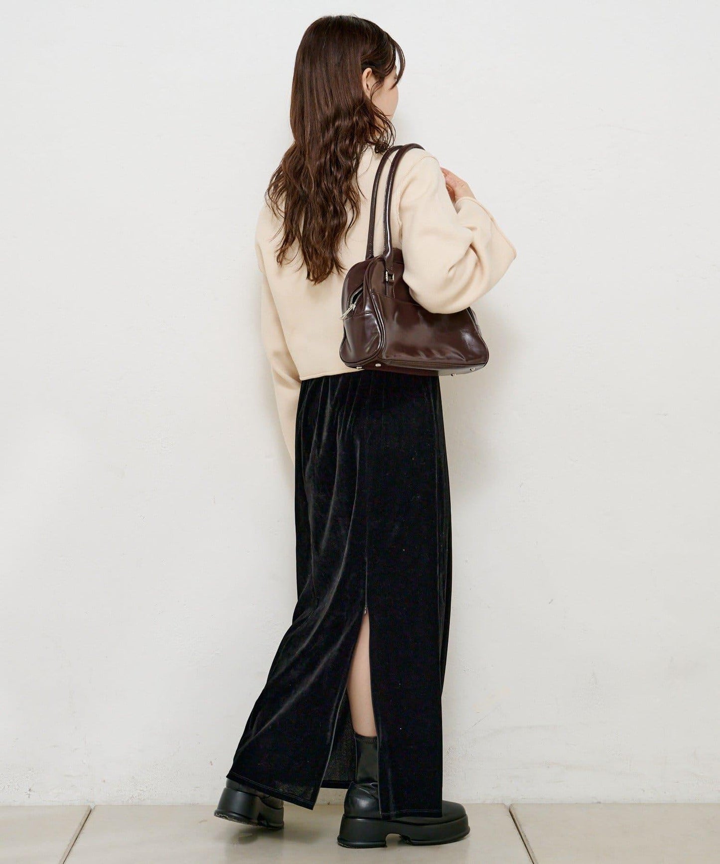 【4色可選】方領荷葉邊針織開衫