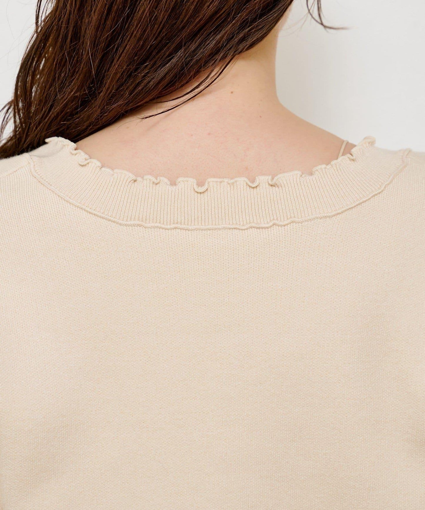 【4色可選】方領荷葉邊針織開衫