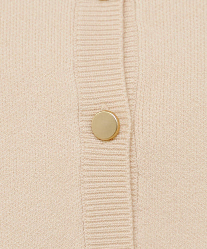 【4色可選】方領荷葉邊針織開衫