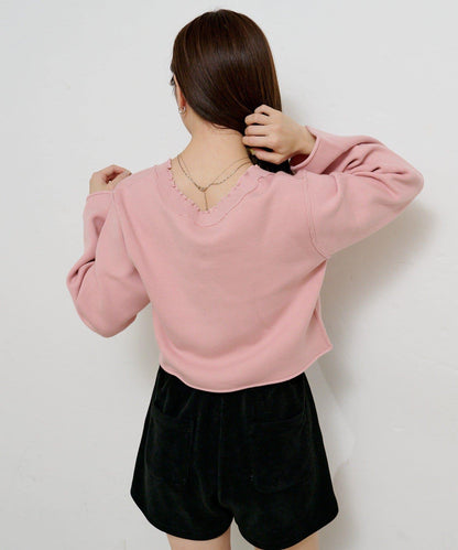 【4色可選】方領荷葉邊針織開衫