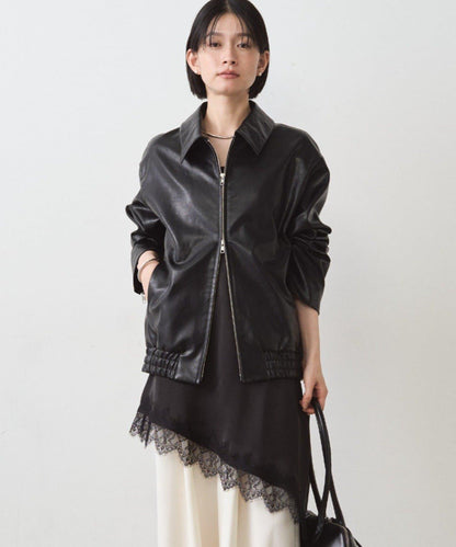 緞面蕾絲不對稱吊帶