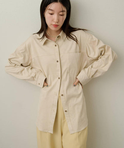 【Omekashi】雙面仿麂皮襯衫