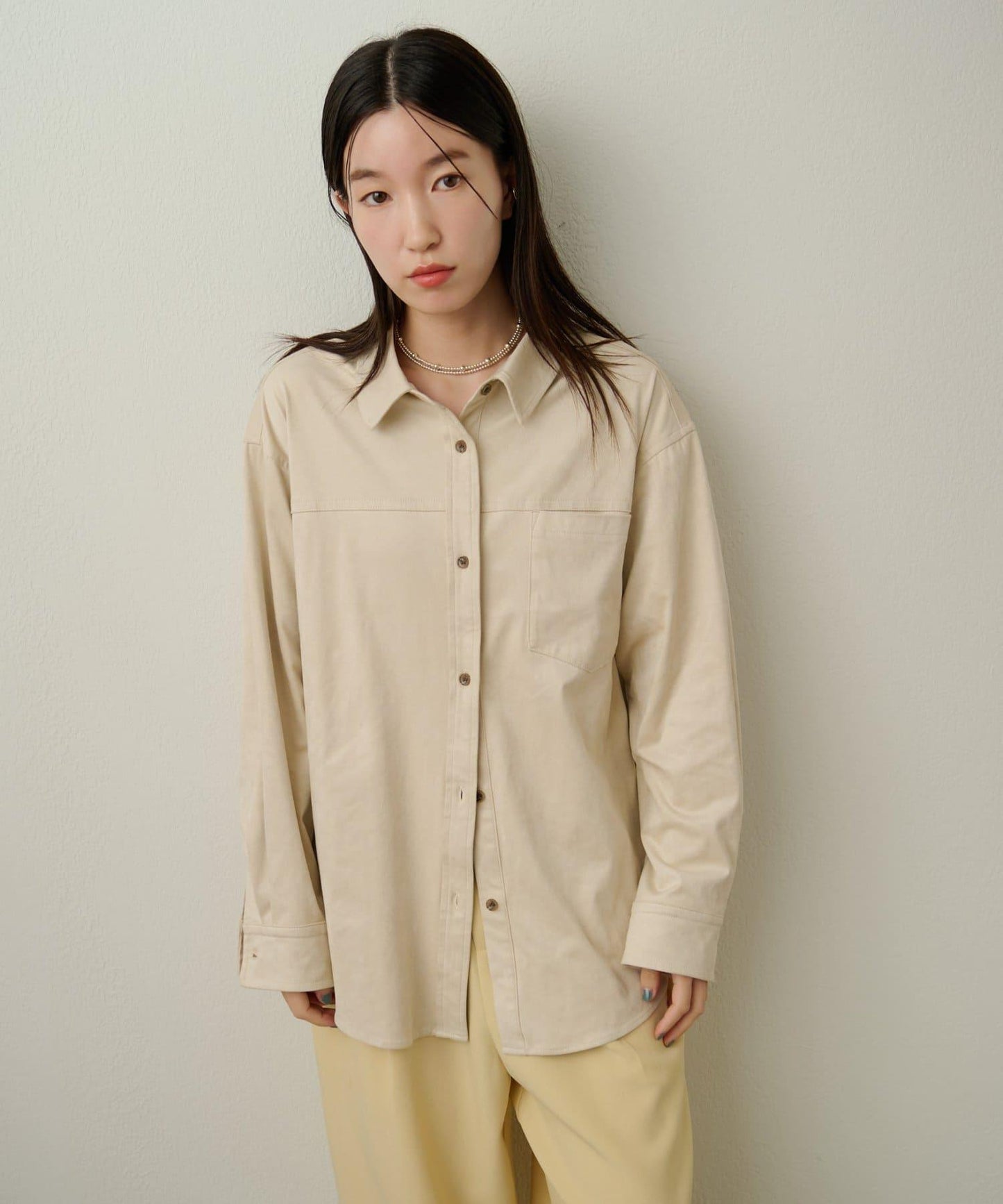 【Omekashi】雙面仿麂皮襯衫