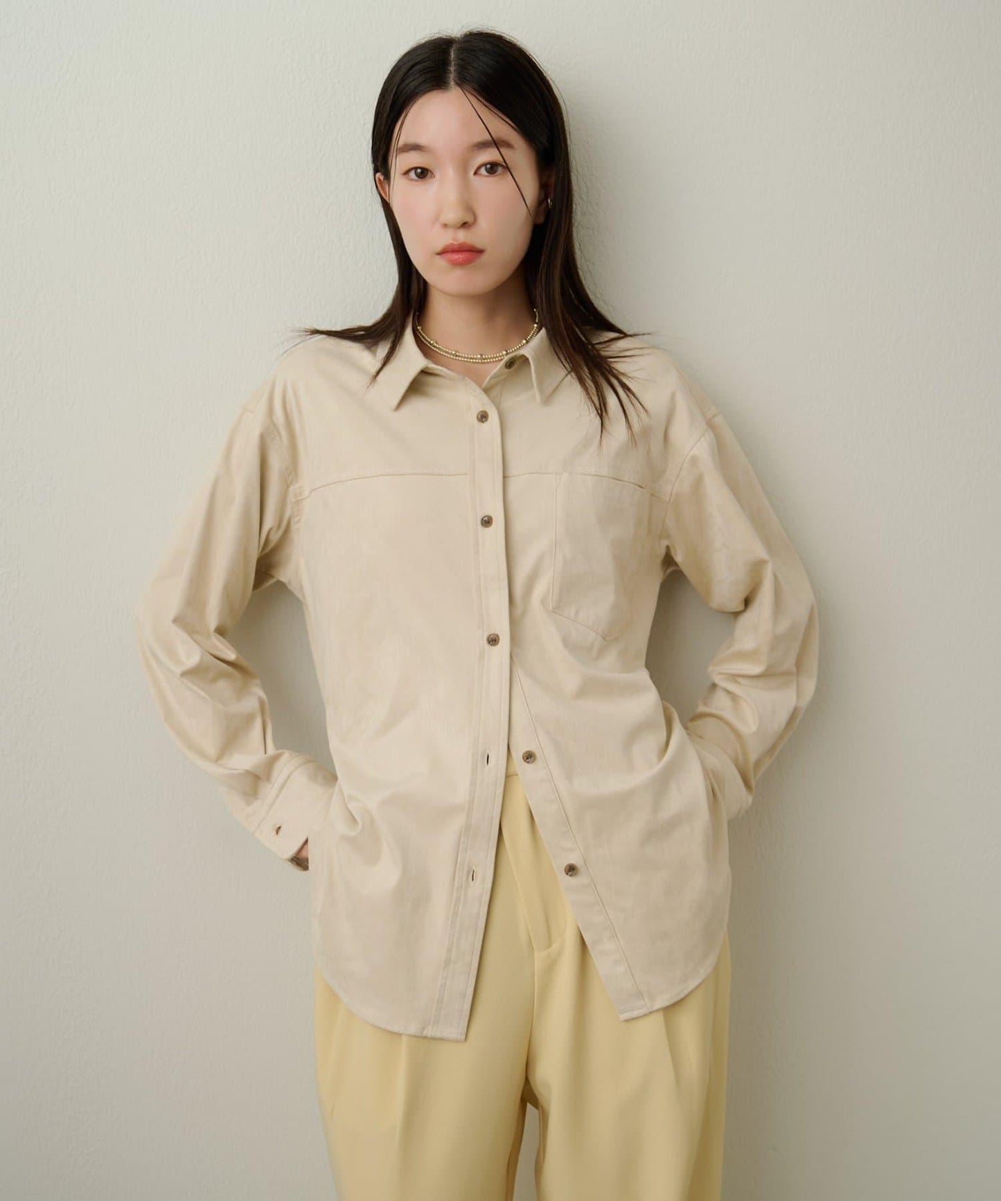 【Omekashi】雙面仿麂皮襯衫