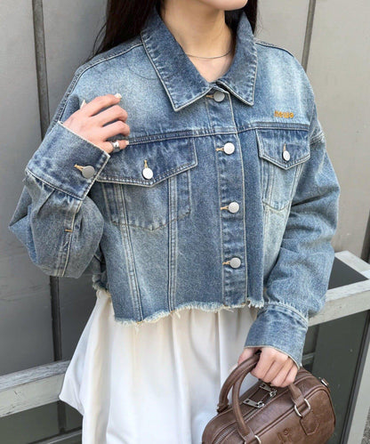 【mystic】[mline]標誌短款牛仔夾克