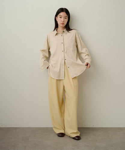 【Omekashi】雙面仿麂皮襯衫