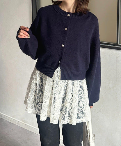 蕾絲吊帶長款上衣