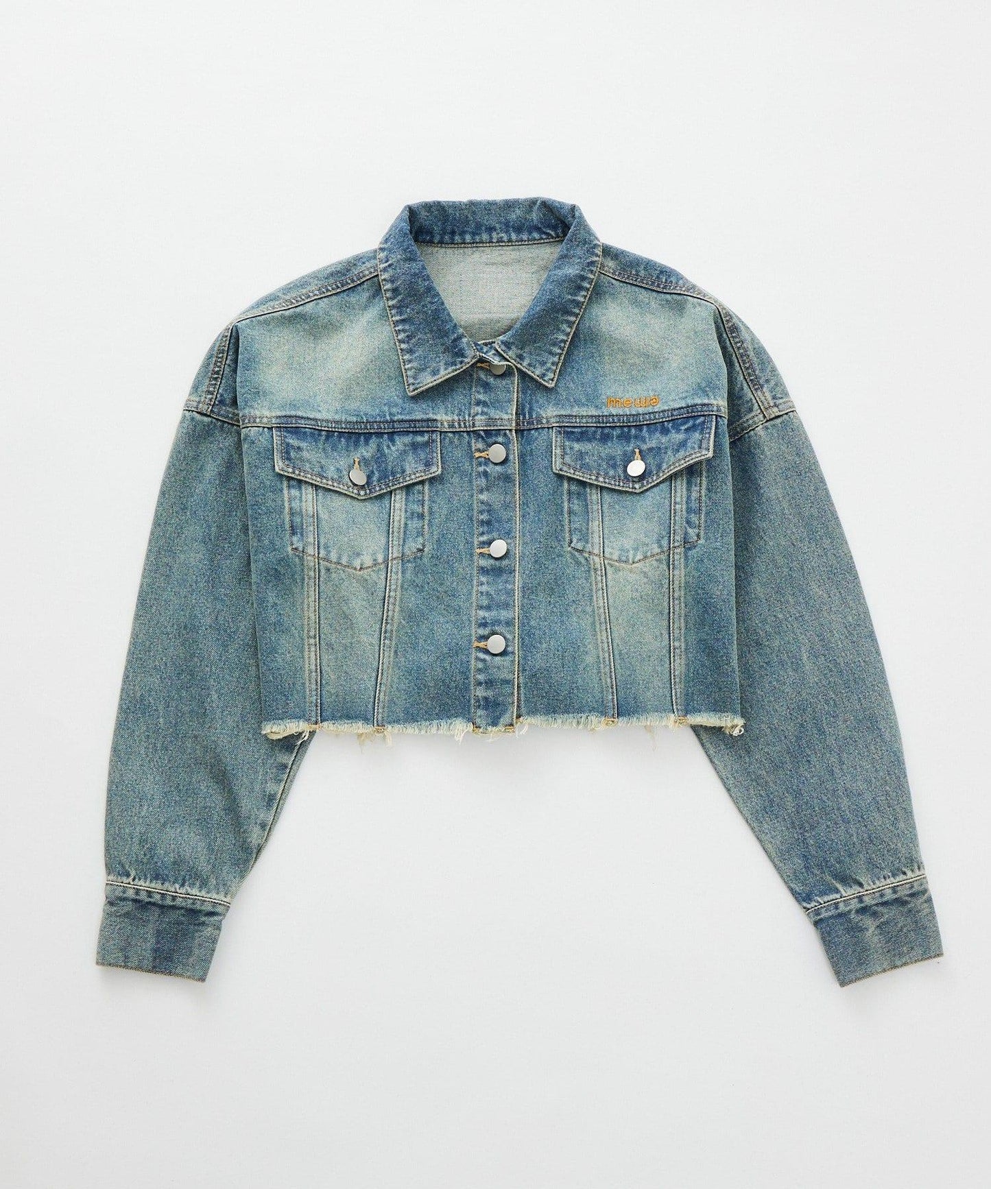 【mystic】[mline]標誌短款牛仔夾克