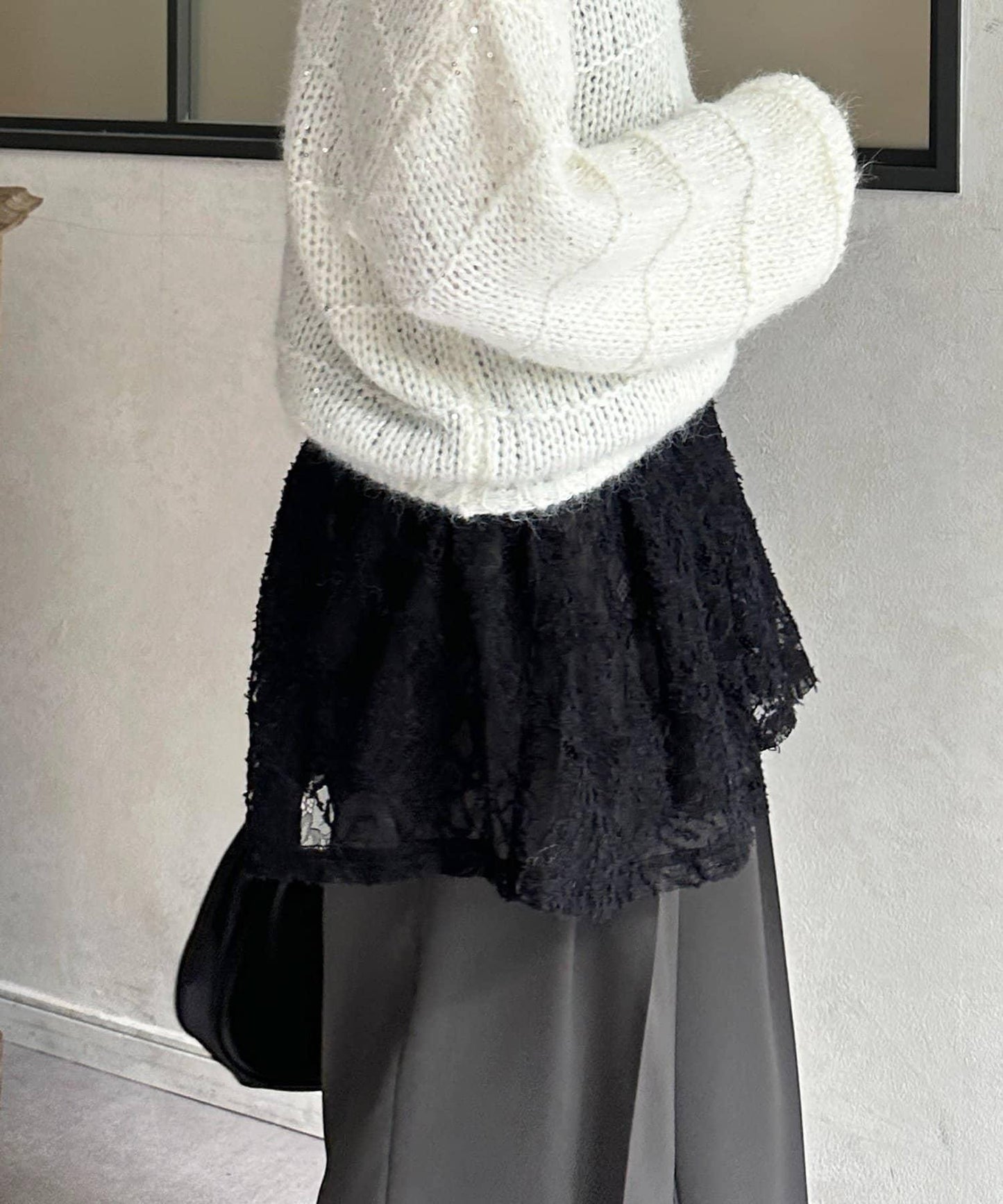 蕾絲吊帶長款上衣