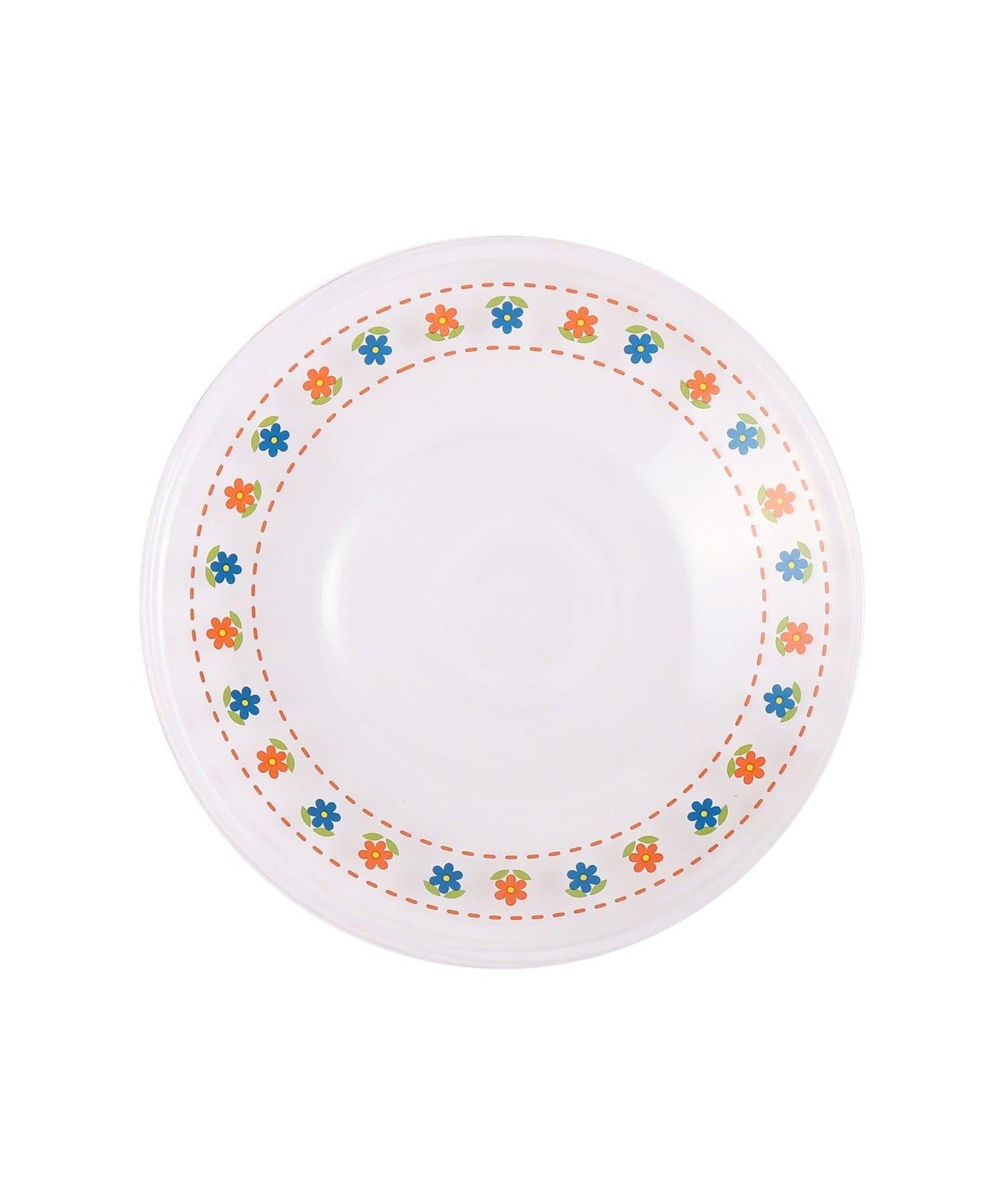 復古花卉玻璃餐盤：16cm