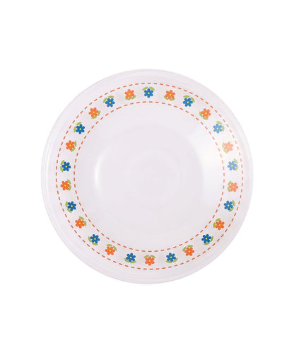 復古花卉玻璃餐盤：16cm