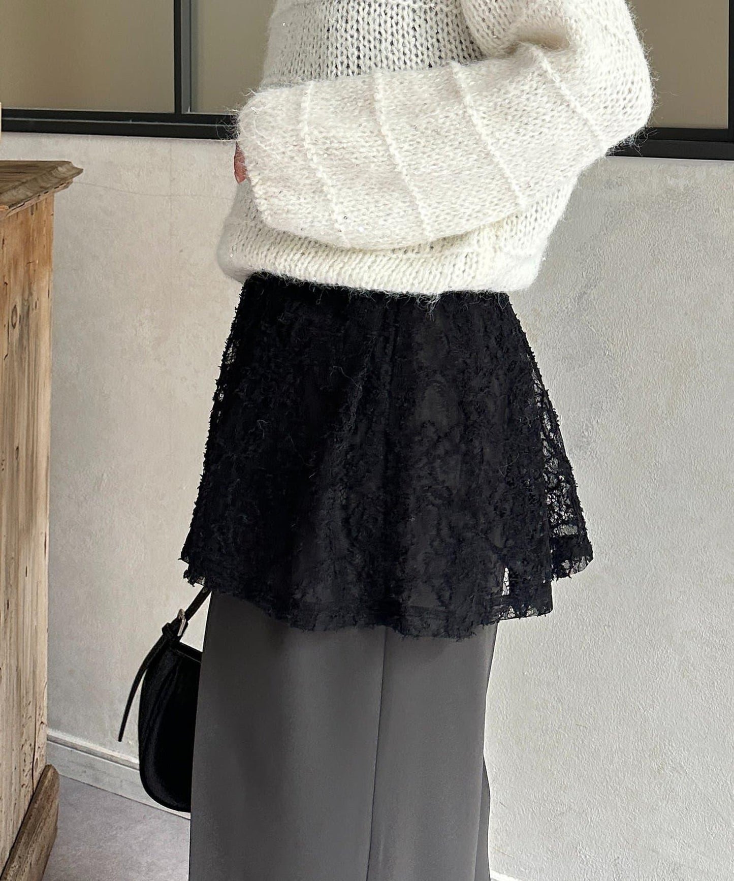 蕾絲吊帶長款上衣