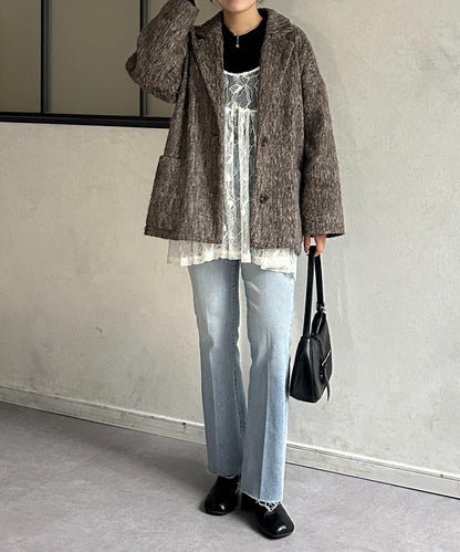 蕾絲吊帶長款上衣