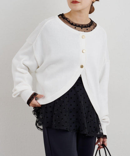 【26SS】波點網紗襯衫